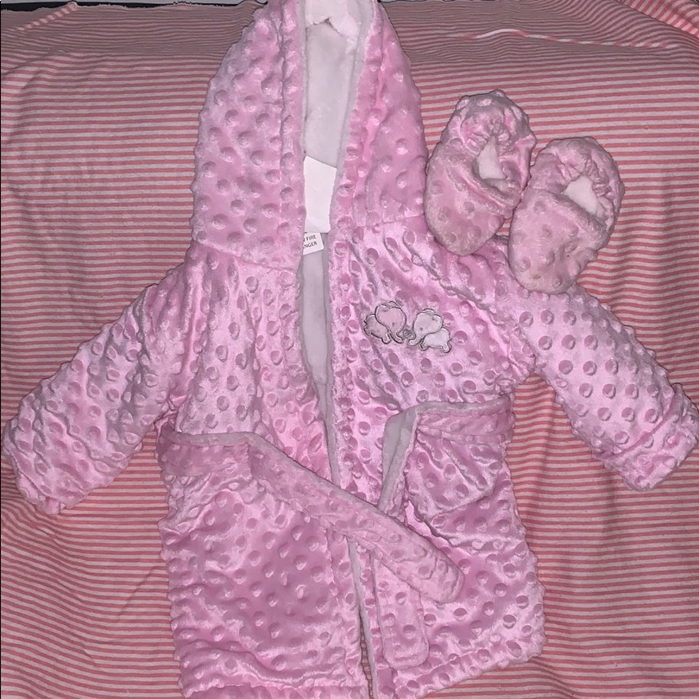 Bathrobe and Slippers